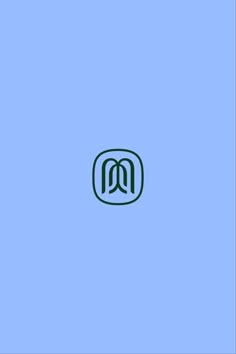 the m logo on a blue background
