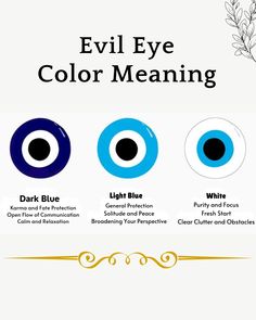 the evil eye color meaning and its different colors for each individual's eyes, including blue