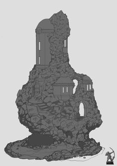 an image of a castle made out of rocks