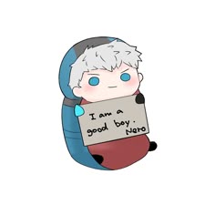 an old man holding a sign that says i am a good boy