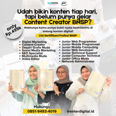 TERMURAH! HUB: 0851-9493-4019 , Apa Sertifikasi Non Bnsp Gunung Kidul