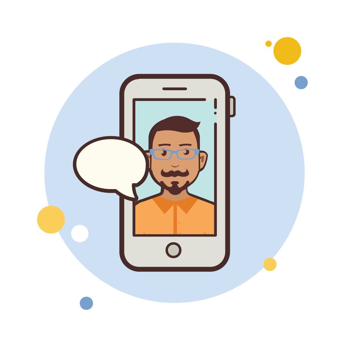 bubbles style 有髭传讯的人 icon