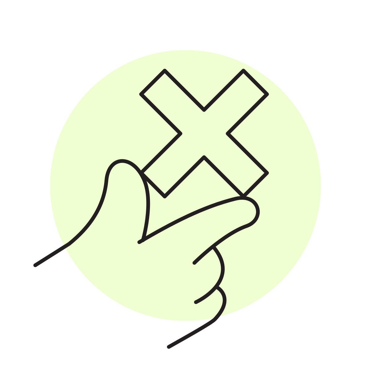 handsy style multiply icon