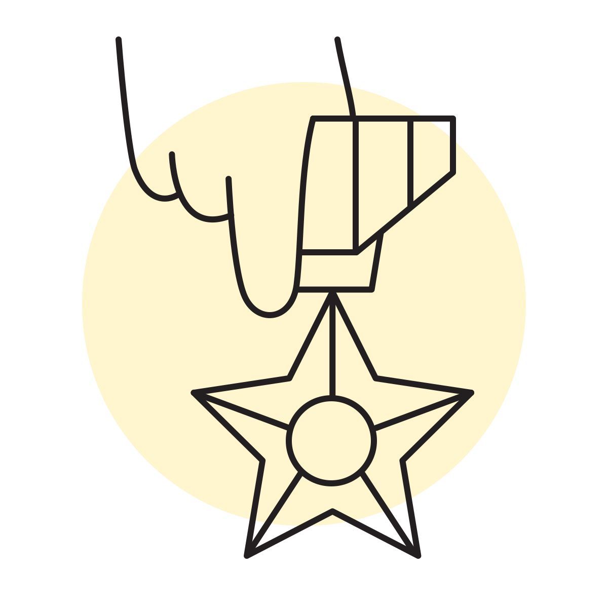 handsy style medal icon