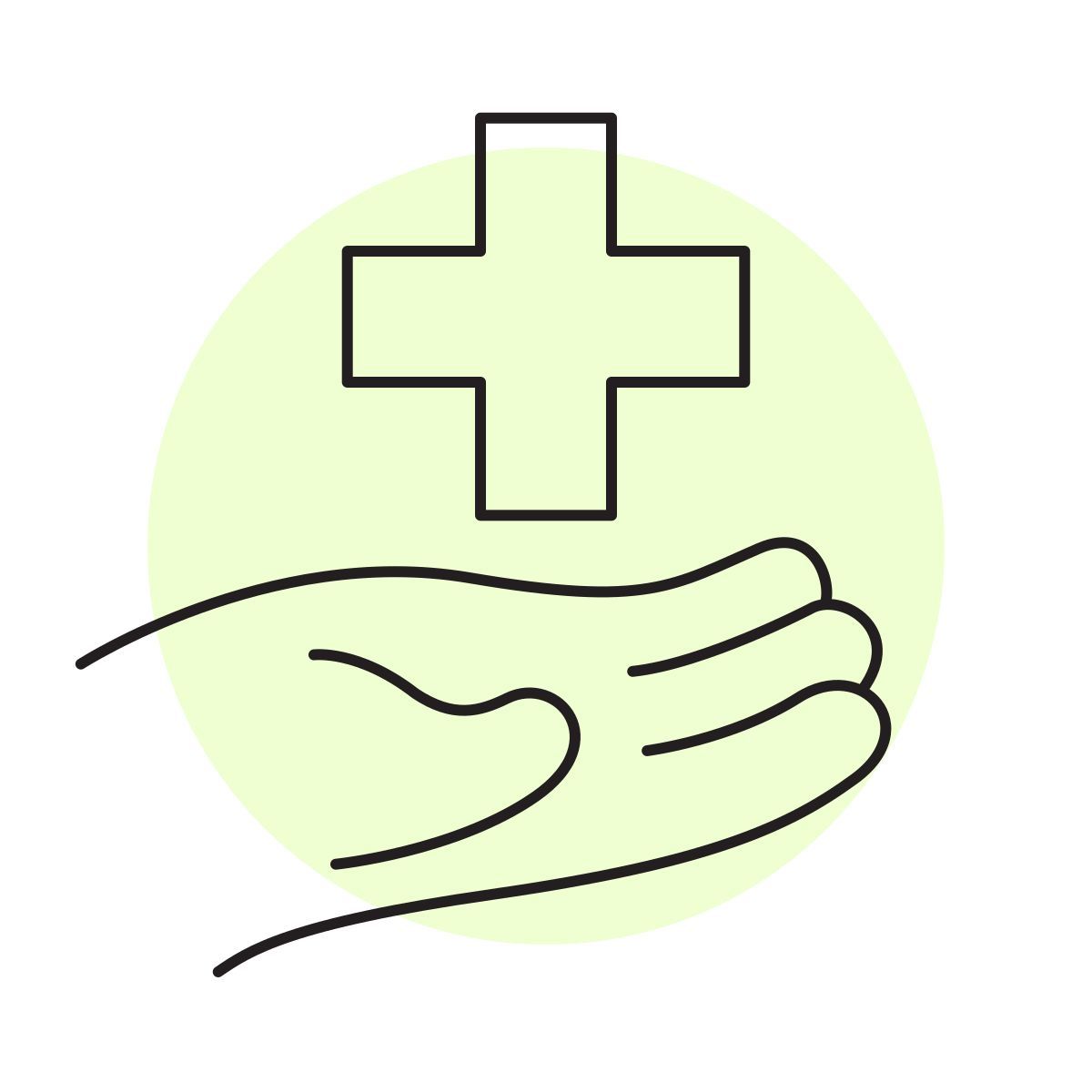 handsy style hospital icon