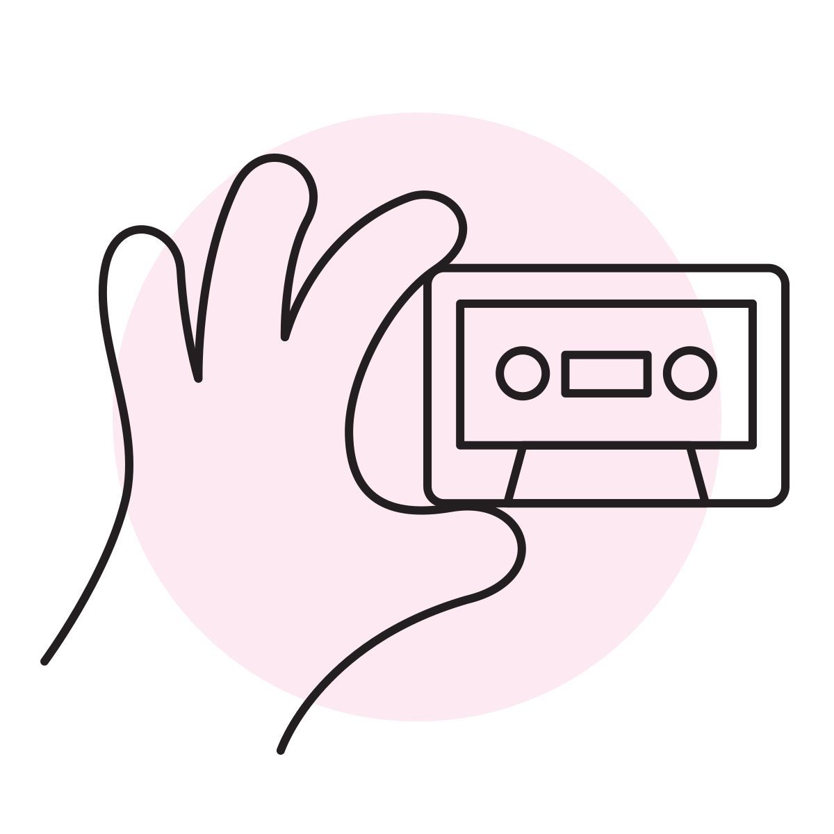 handsy style lo fi icon