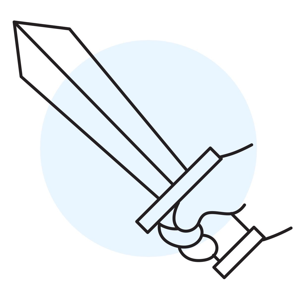 handsy style sword icon