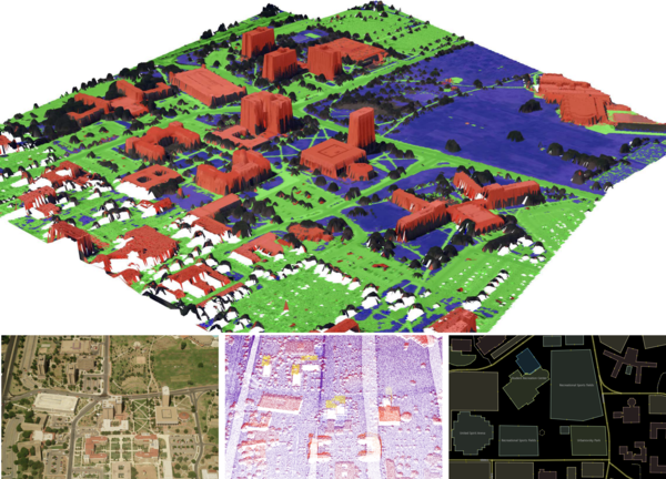 Semantically-Aware Aerial Reconstruction from Multi-Modal Data