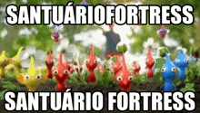 a blurred image of a bunch of piranhas with the caption " santuariofortress santuario fortress "