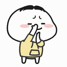 a cartoon character is covering his face with his hand