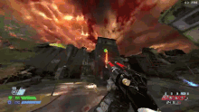 a person holding a gun in a video game with a score of 24 points