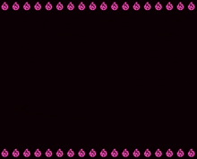 a row of neon pink flames on a black background .