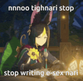 nnnoo tighnari stop stop writing e-sex nari nnnoo