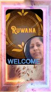 a picture of a woman with the name ruwana on the top