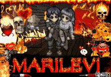 marilevi is the name of the person shown in this animated image