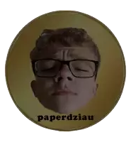 a gold coin with a picture of a man 's face and the word paperdziau on it