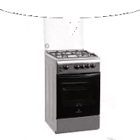 a stainless steel gas stove with a glass door and oven .