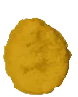 a pixel art drawing of a fried chicken nugget