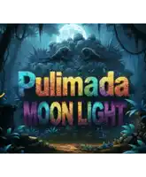 a colorful sign that says " pulmada moonlight " in front of a full moon