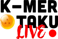 a logo for k-mer taku live with a dragon ball on it