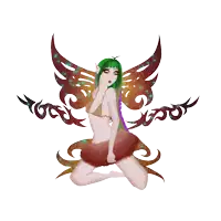 a drawing of a fairy with the words " hadas del desierto "