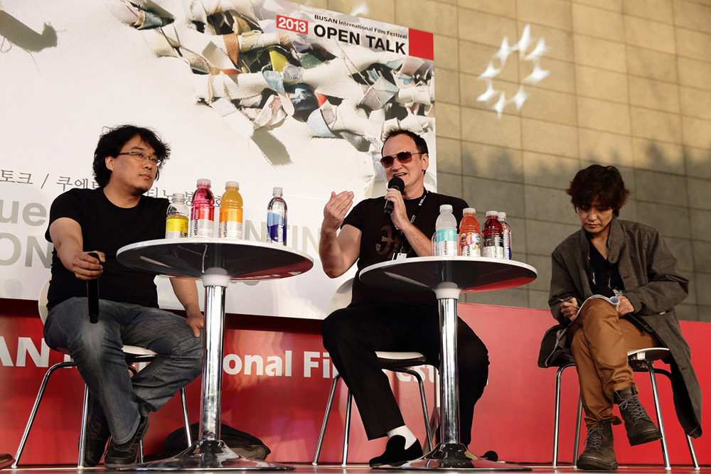 In foto Quentin Tarantino (63 anni) Dall'articolo: Busan 2013, l'ultima cena.