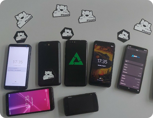 Phosh Stickers at Froscon 2023