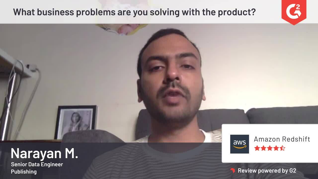 Avis sur Amazon Redshift par Narayan M.