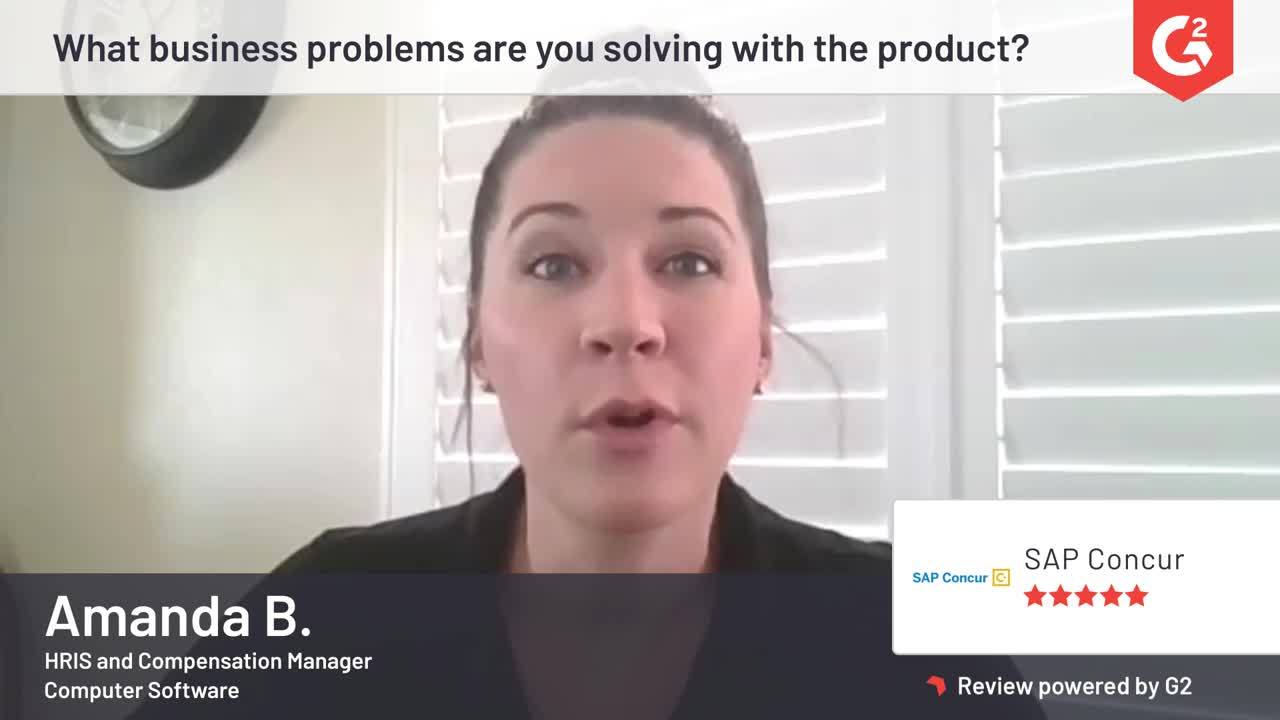 Reseña de SAP Concur por Amanda  B.