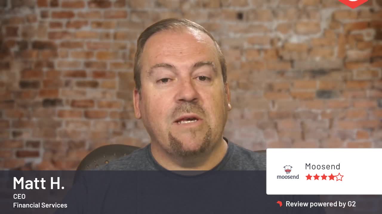 Avis sur Moosend par Matthew H.