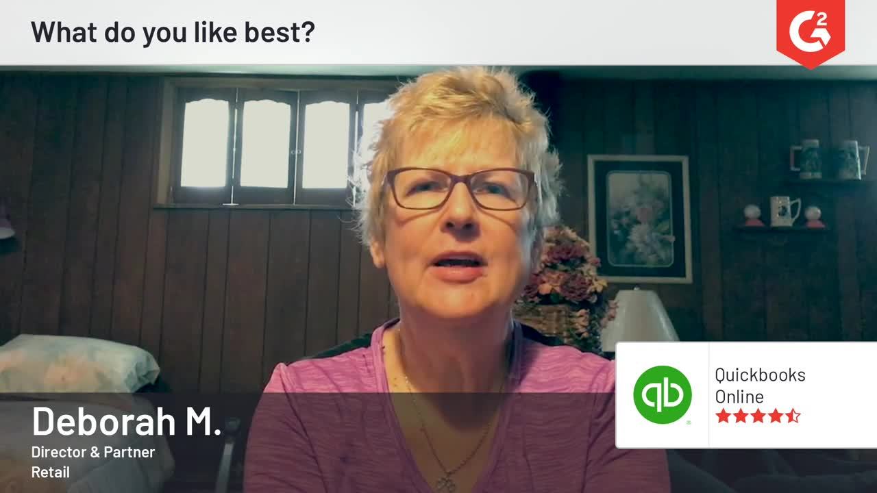Avis sur QuickBooks Online par Deborah M.