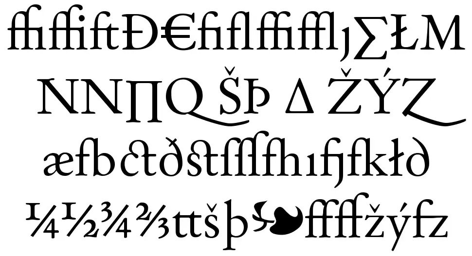 Day Romanfont specimens