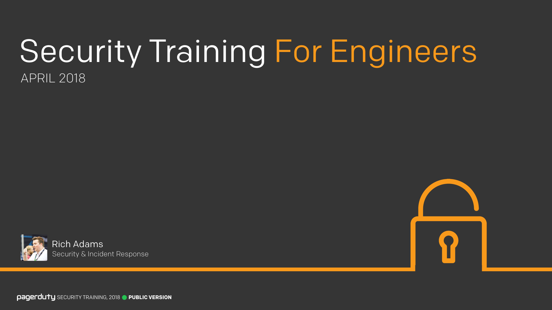 Security Training For Engineers